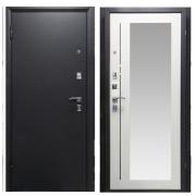 Дверь РЕФЛЕКТ (2066/880/L) Беленый дуб/Черный муар